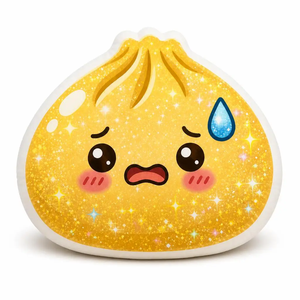 Kawaii Glitter Dumpling Squishy Plush Pillow Cushion Irregular Stuffed Throw Pillow Home Decor Gift Sofa Bed Couch