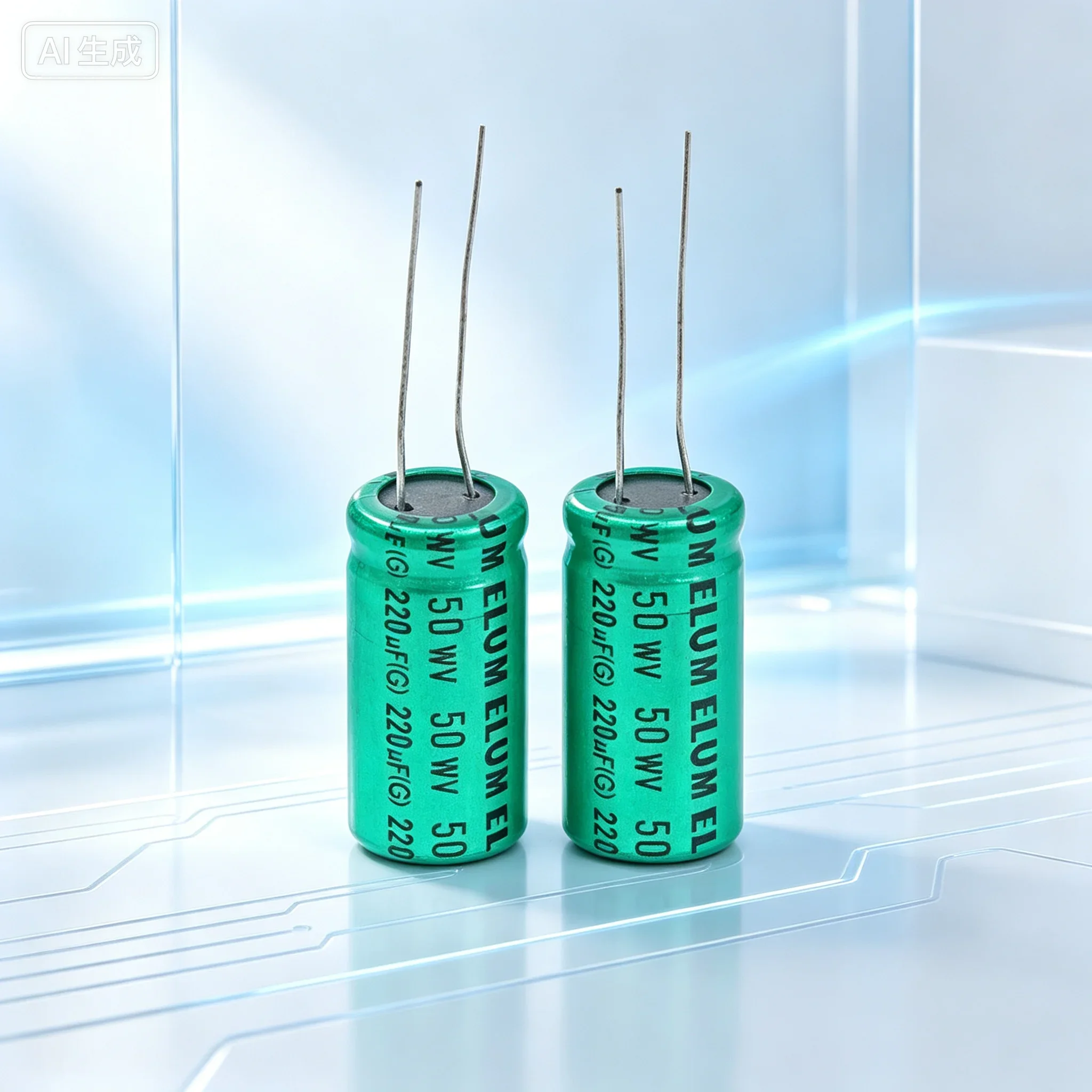 for 13*26mm 50V 220UF Non‑Polar Electrolytic Capacitor Vertical DIP Crossover Capacitor  50pcs