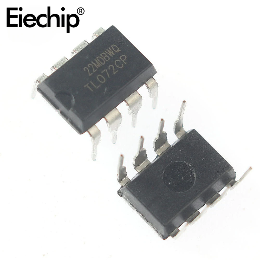 10PCS TL072 DIP8 Amplifier Set Low Noise FET Input Operational Amplifiers DIP-8 Integrated Circuit Electronic Component