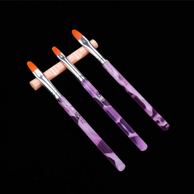 Nail Painting Brush  Pen Rack Plastic Manicure Acrylic UV Gel BrushDisplayer Crystal 5 Grids Nail Salon Holder Organizers Stand