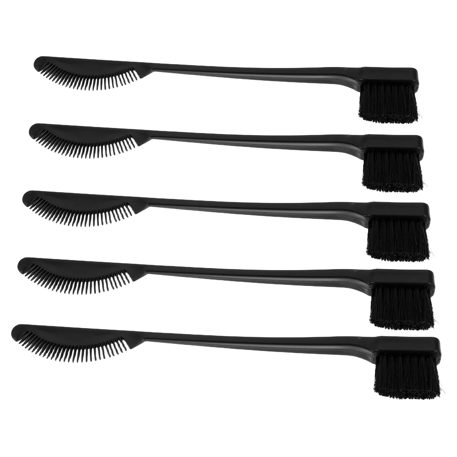 5 szt. Dwustronnych pędzli do makijażu do modelowania brwi, farbowania włosów, nakładania tuszu do rzęs, narzędzie do laminacji brwi, grzebyk do separacji rzęs