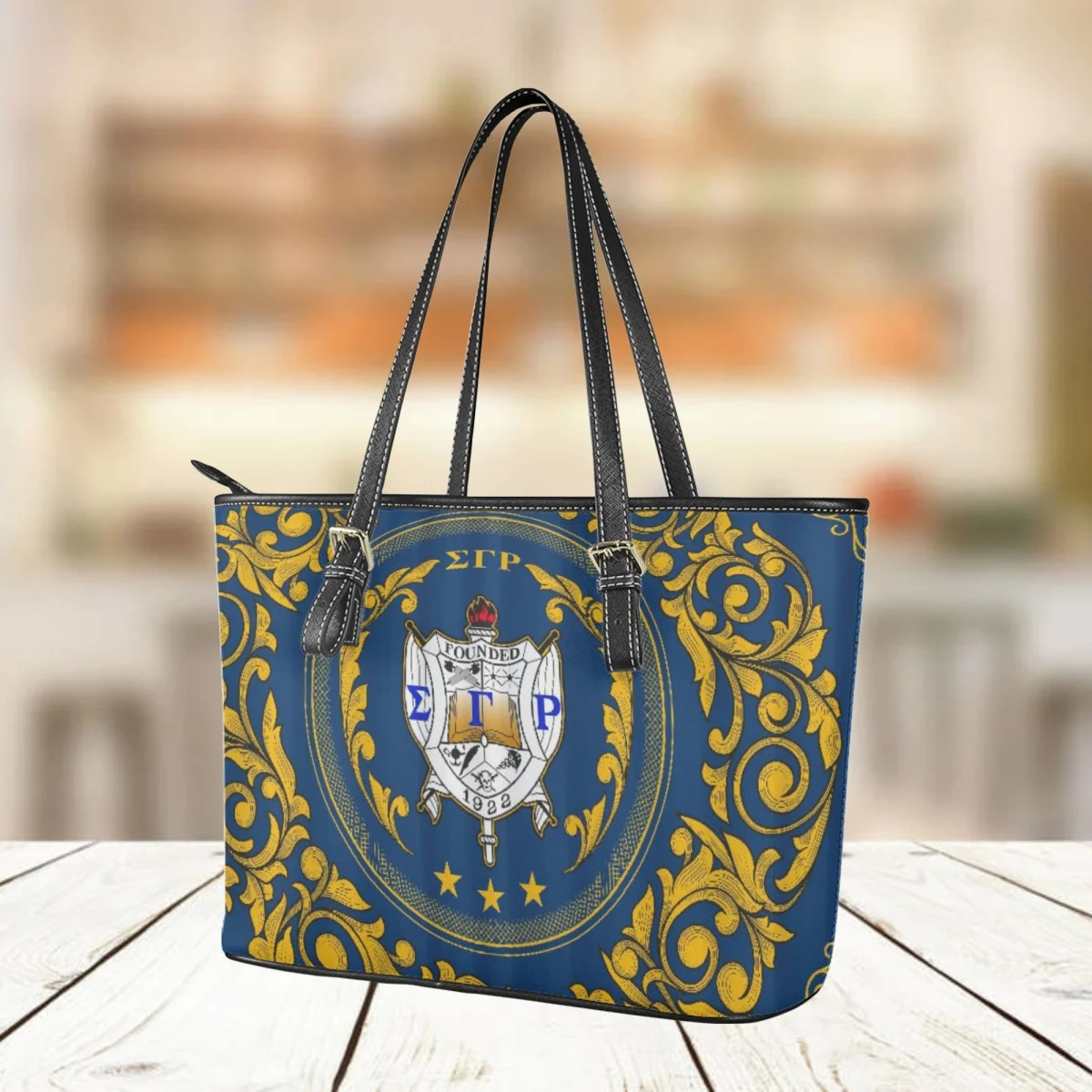 Sigma Gamma Rho Hand Sign Design Girls Shoulder Bag Sorority Gift Outdoor Street Portable Coin Pouch Tote Bag PU Leather Clutch