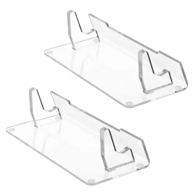 E8BD 2pcs Acrylic Stand for Handheld Video Game Consoles Transparent Display Bracket