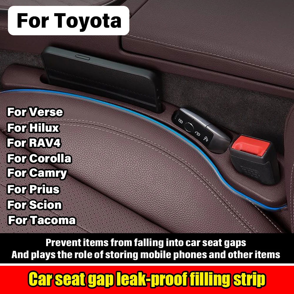 

Car Seat Gap Storage Filler Decorative Strip For Toyota Verse Hiux RAV4 Corolla Ccamry Prius Scion Tacoma Seat Kit Accessories