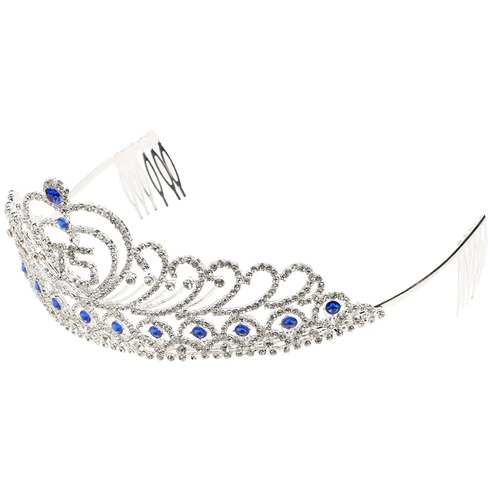 

Elegant Blue Rhinestone Crystal Birthday Crown Sweet 15 Tiara Perfect Girls 15 Birthday Party Hair Accessory