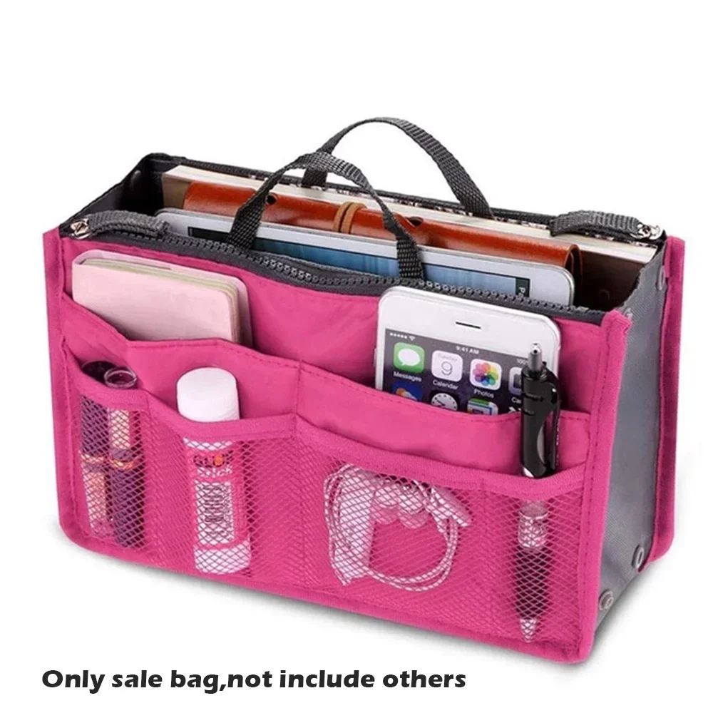 Borsa per inserti organizer da 1 pezzo Borsa per inserti da viaggio in nylon Borsa per borse Borsa per cosmetici per trucco da donna con fodera