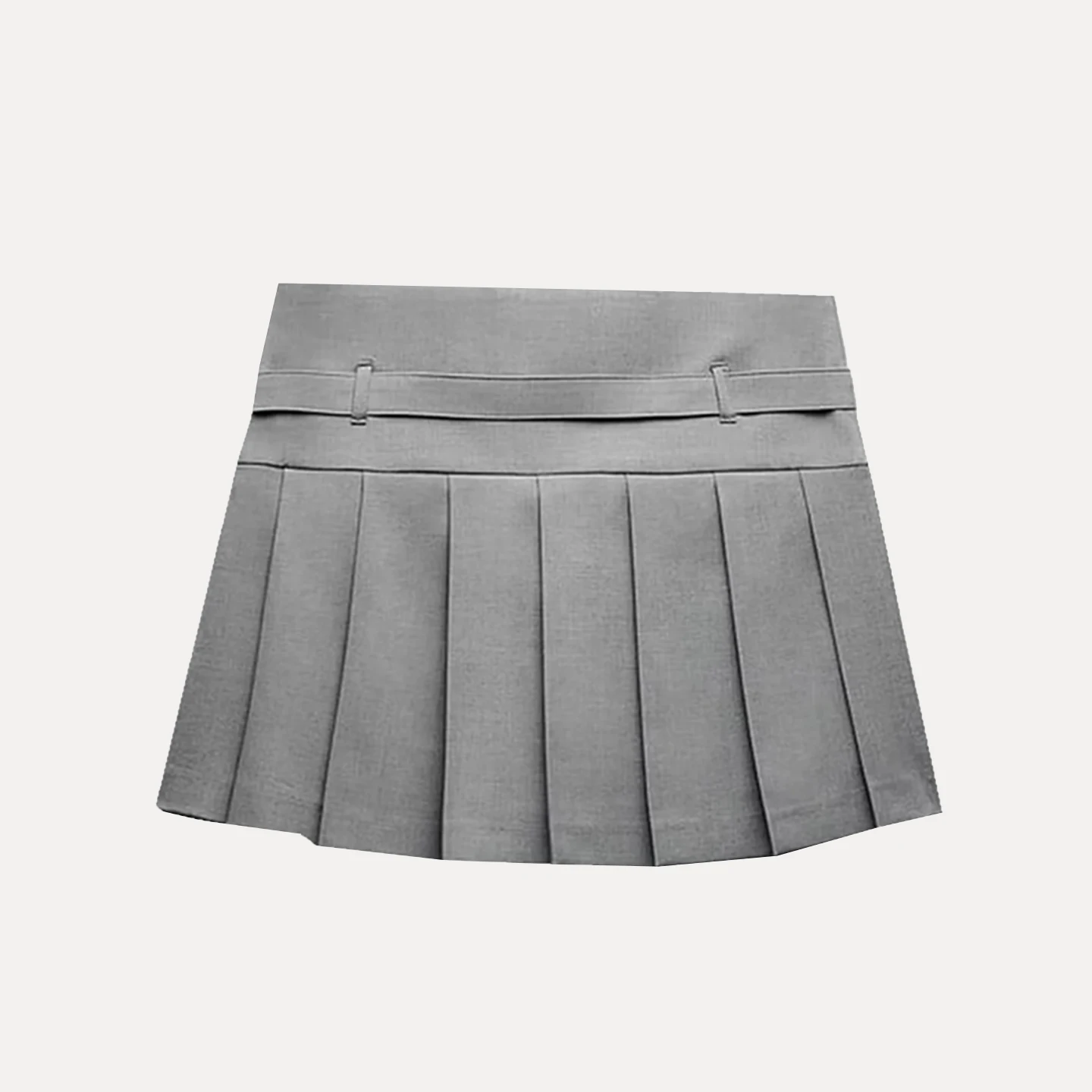 

Z High Waist Wide Pleat Casual Faionable orts Skirt Women's Premium Spring Summer Autumn Winter High Waist Pleated S...