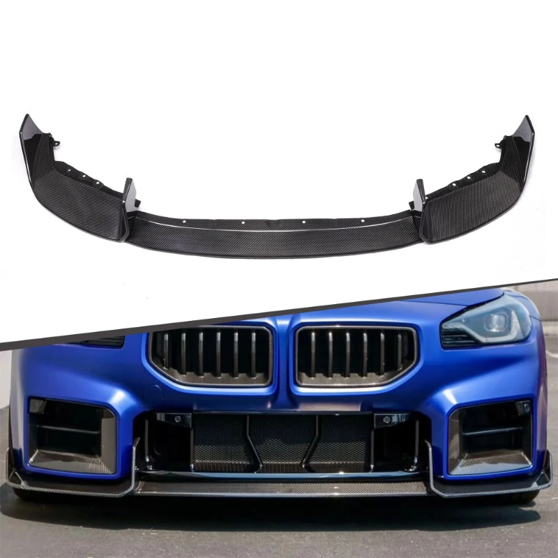 

AD Type Dry Caron Fiber Front Bumper Lip for G87 M2 Front Splitter 2022+ Front Lip Body Kit 3pcs