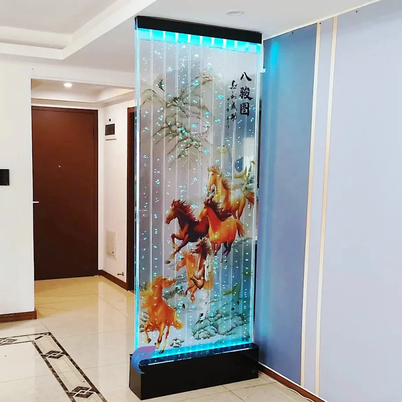 custom.Modern Acrylic Movable Bubble Wall  Printed Picture Screens & Room Divider with Painting Screen Wall