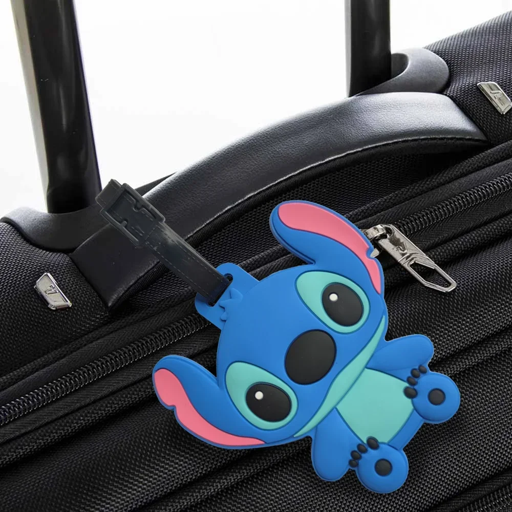 Disney Anime Cute Stitch Luggage Tag Suitcase ID Addres Holder Baggage Boarding Tags Portable Label