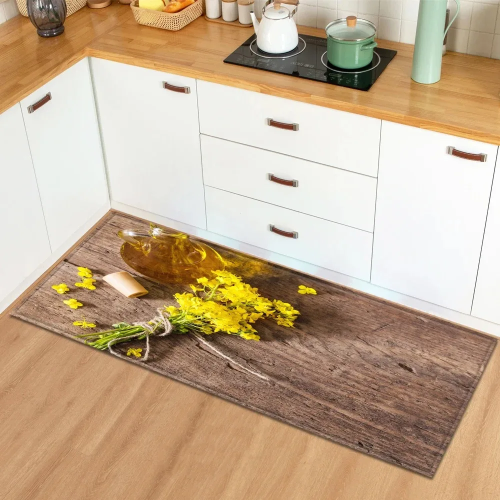 Vegetable Pattern Home Kitchen Floor Mat Door Decoration Floor Mat
