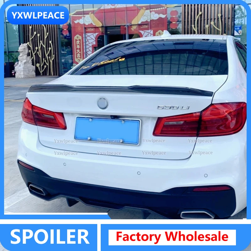 

Rear Spoiler For BMW 5 Series G30 F90 M5 2018-2022 ABS Material Unpainted Color Rear Trunk Lip Spoiler Wing PRO Style