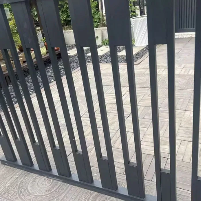 التخصيص سبائك الألومنيوم في الهواء الطلق شرفة سياج الفن الدرابزين والدرابزين لفيلا فناء جدار درج درابزين #4