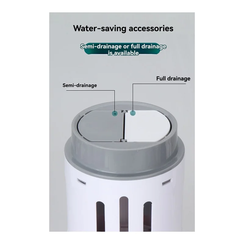 A03F-Bathroom Squatting Toilet Tank Drainage Accessories 16Cm 3Inch Toilet Cistern Dual Flush Valve