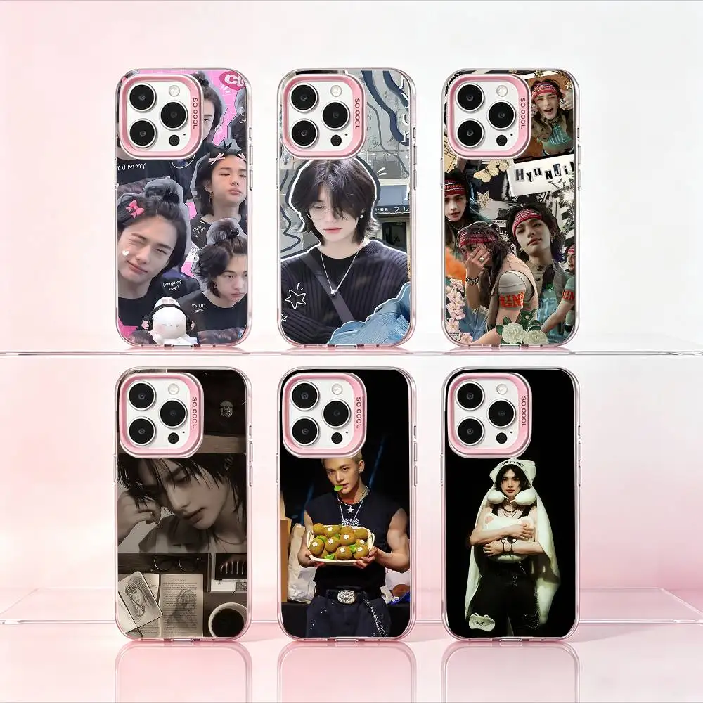 Coque de téléphone mignonne Hyunjin pour iPhone 17 16 15 11 12 13 14 Pro Max 16 Plus 12 Mini 7 8 XR XS 15 Pro MAX