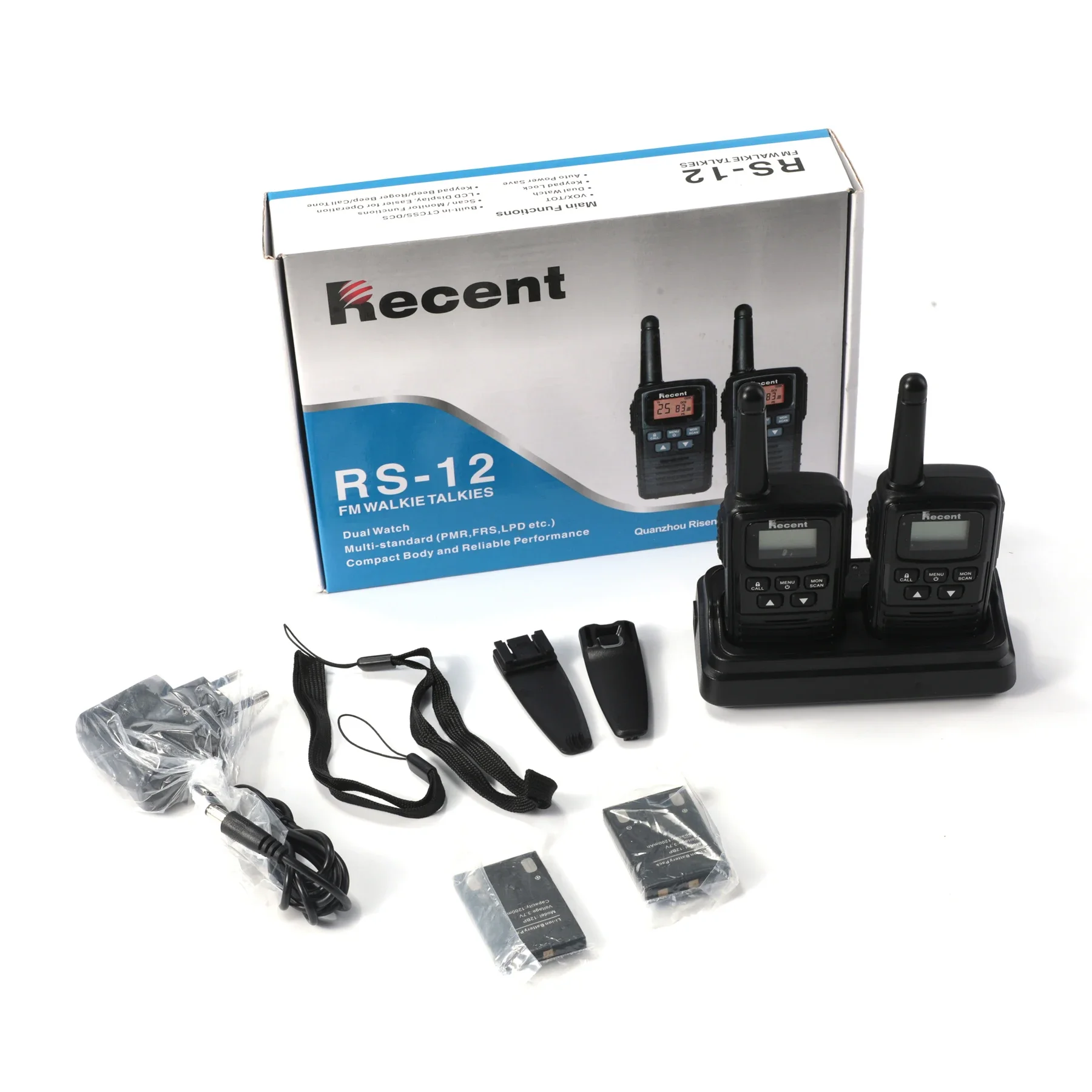 Marine walkie talkie Professional FM Transceiver RECENT RS-12 Multi-standard License Free Handheld radio 0.5W/1W - view 3