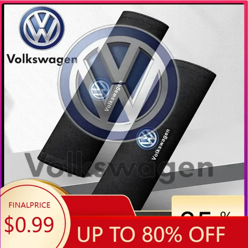 

Car Sticker 2026 Hot Styling Mouldings For VOLKSWAGEN VW 2PCS Car Safety Belt Shoulder Cover Padding Interior For Volkswagen Go