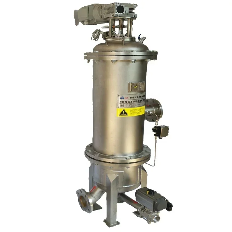 high viscosity medium filtration mechanical external scraping automatic self-cleaning filter