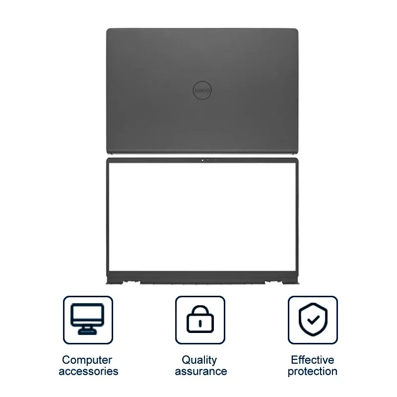 Imagem -02 - Laptop Tampa Traseira para Dell Acessórios para Notebook Frente Fram Dobradiça Case Dell Inspiron 15 3510 3511 3515 3520 3521 00dm9d 00wpn8