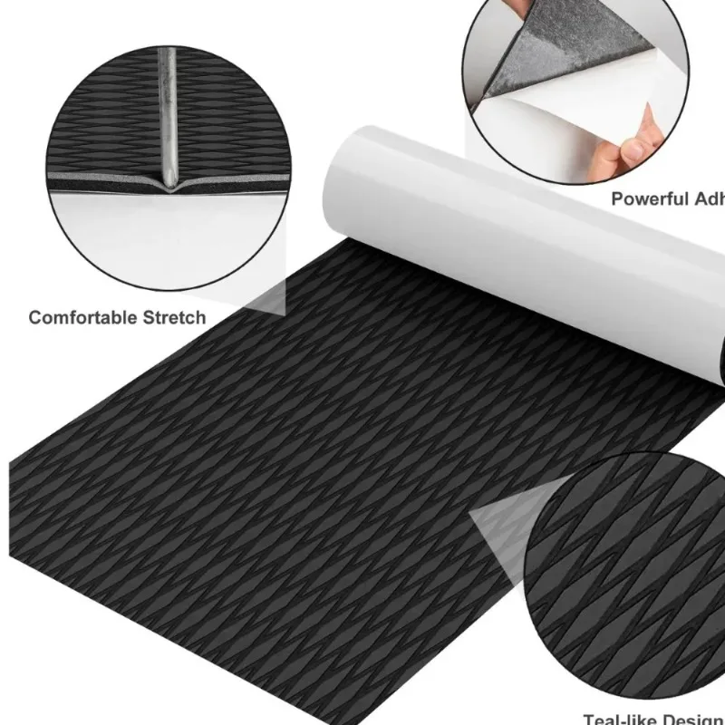 Surfboard Traction Pad Non-slip Diamond Grip Mat Trimmable Boat Decking Sheet Kayak Skateboard Skimboard Motorboat Stairs Ramp