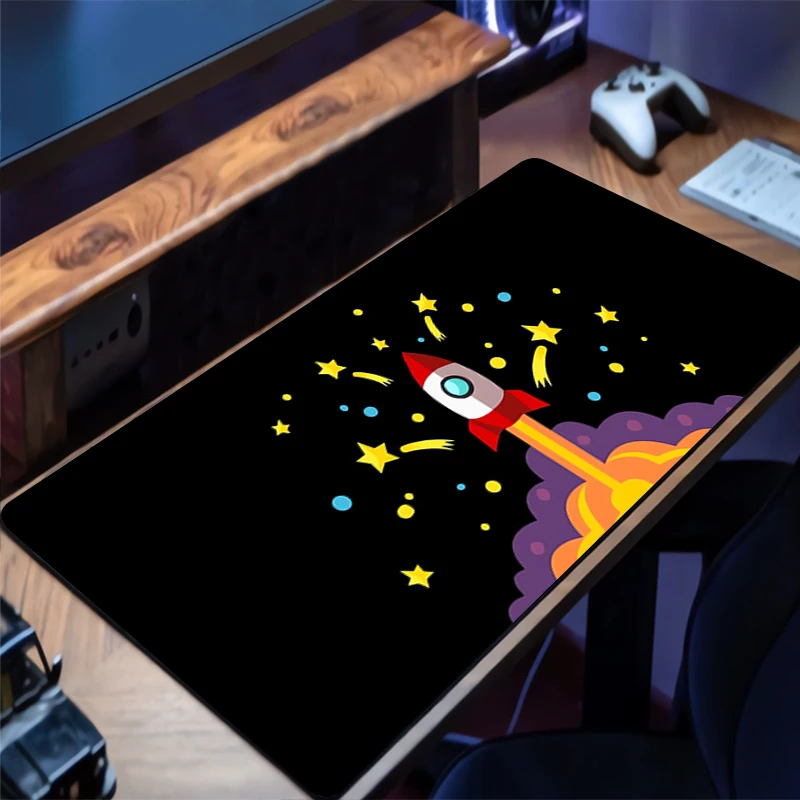 

Anime Mouse Pad Exquisite Gamer Keyboard Pad Desk Mouse Mat Space Shuttle Carpet Rubber Tapis Souris Gaming Notbook PC Mousepad