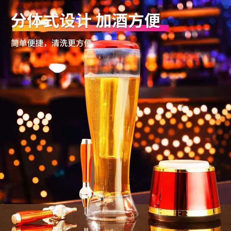Special luminous wine with faucet