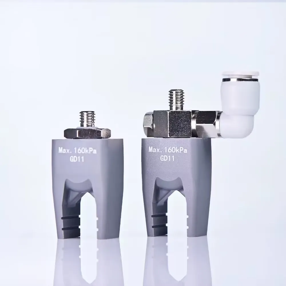 

2g1211[h] Двухпальцевый захват Soft Touch, комбинированный роботизированный захват с присоской/пневматической клешней, сменный пневматический зажим, микрозахват