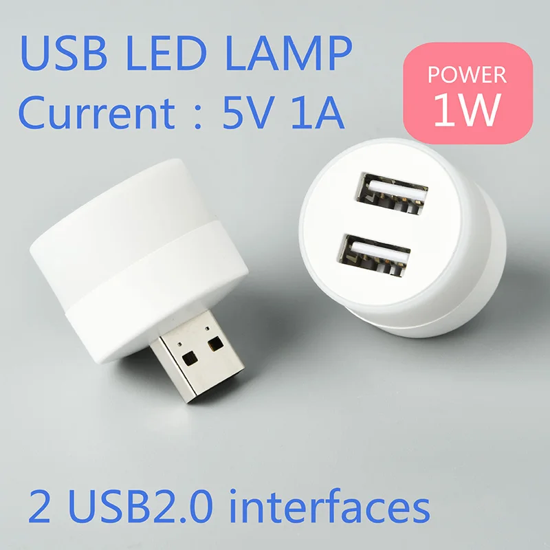 Mini USB Plug Lamp 5V 1W Super Bright Eye Protection Book Light Computer Mobile Power Charging USB Small LED Night Light B4