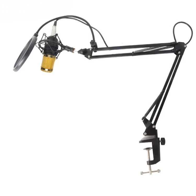 Zestaw mikrofonu BM-800 Mikrofon pojemnościowy z regulowanym ramieniem nożycowym do zawieszenia mikrofonu