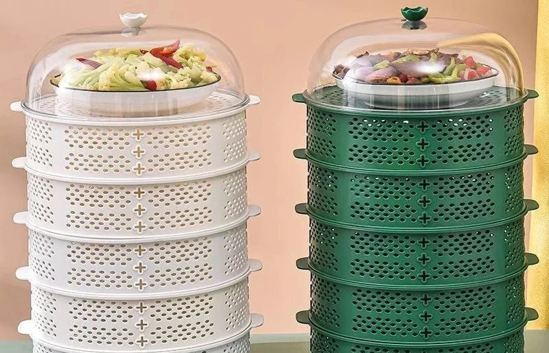 Hollow leftover cover, table leftover food cover, drain basket integrated cover, insect proof