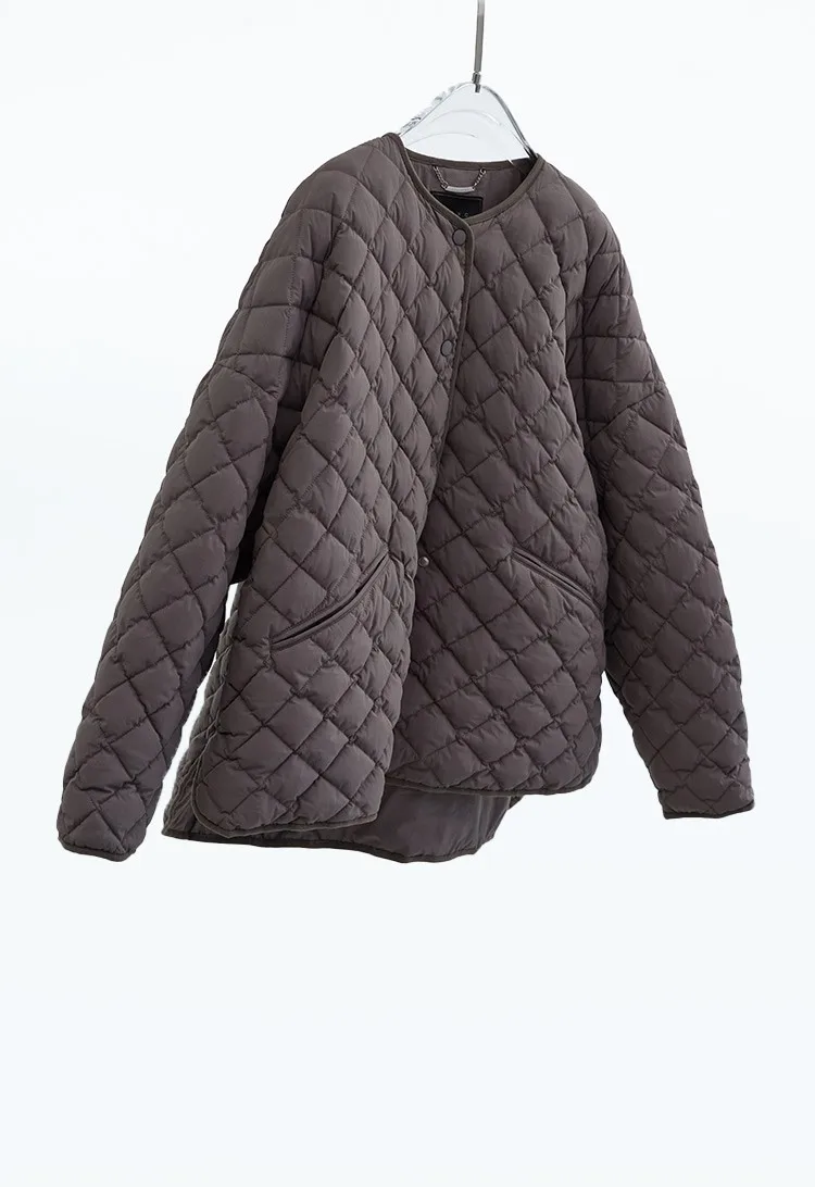 Large-Scale Turtle Back Style 90% White Duck down Lightweight Classic Quilted Pattern down Jacket 2025 Autumn Winter New Top
