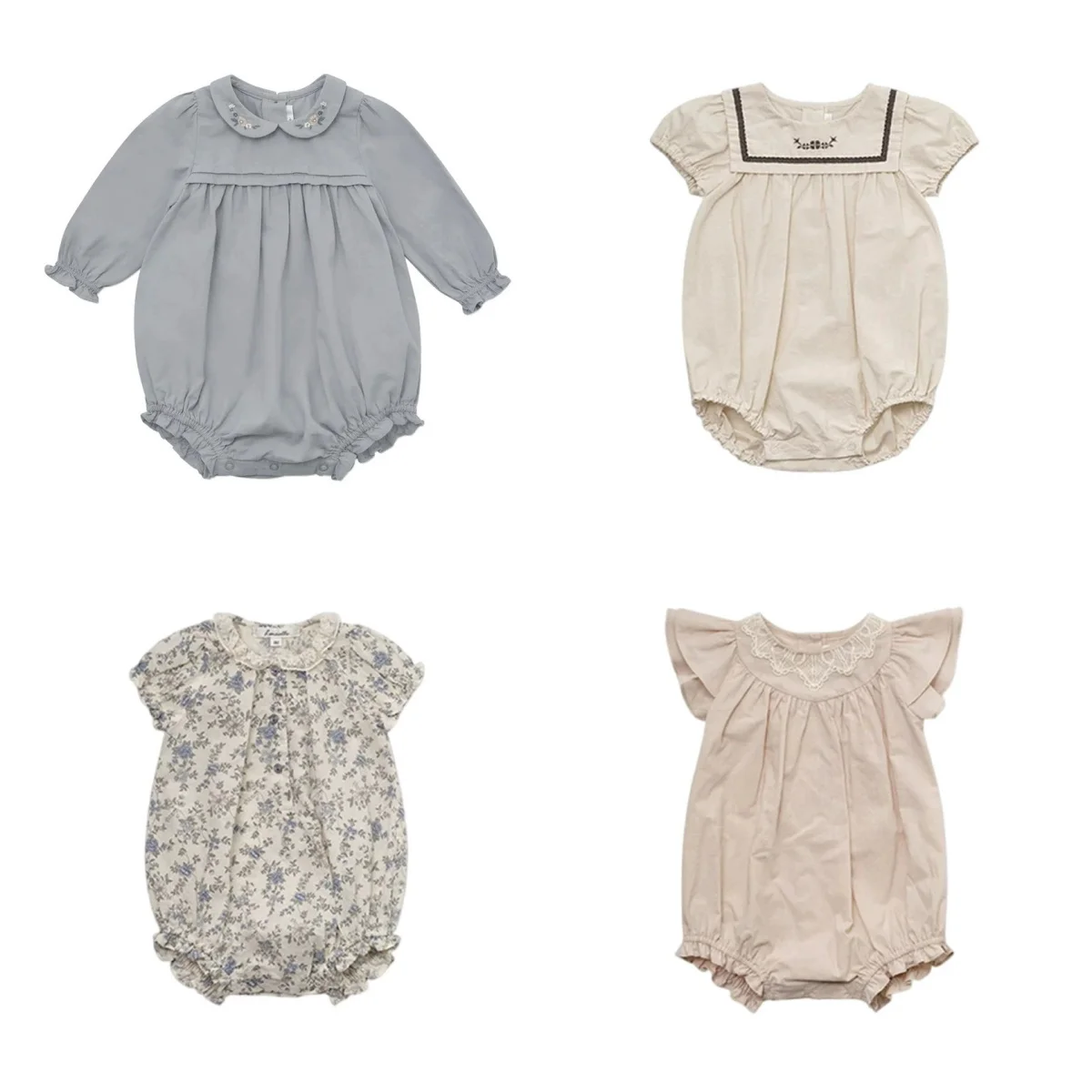 女の赤ちゃん服-2026-新秋幼児キッズ長袖-tシャツ綿幼児男の子ロンパースかわいい子供服セット