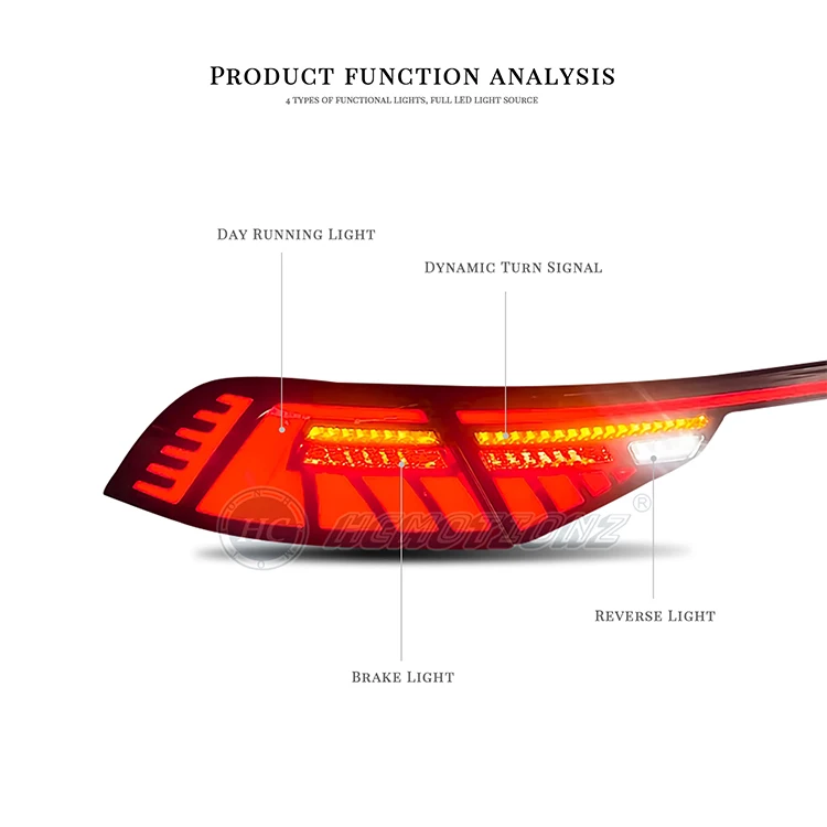 HCMOTIONZ factory LED assembly rear lamp DRL Start UP Animation 2024 taillights for Honda Accord