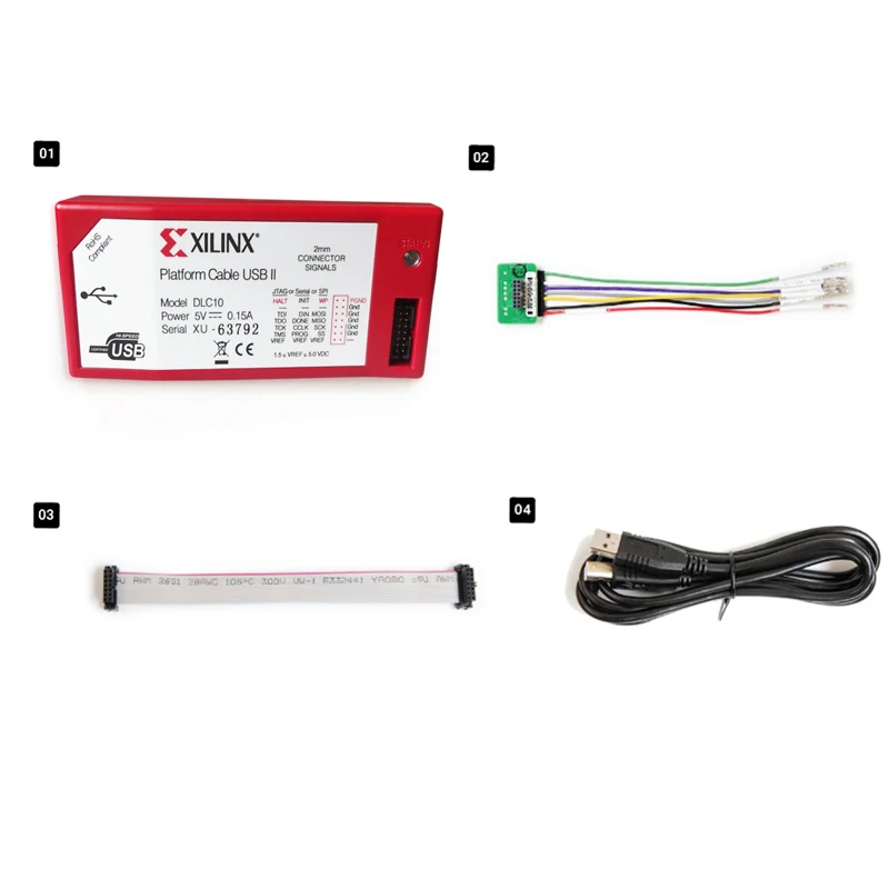 Xilinx Downloader Cable Original Hw-usb-ii-g Dlc10 Platform Xilinx Emulator