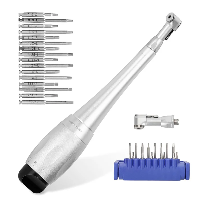 

AB33-Universal Implant Hex Driver Screw Screwdriver Kit(5-35N. Cm), 7 Kinds Of Torque+ 16 Screws Included