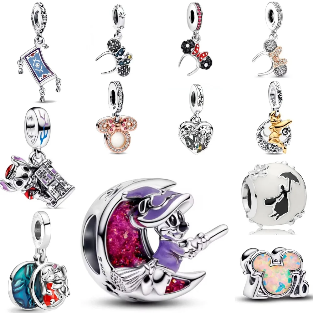 New 925 Silver,Cute Cartoon Dog,Pumpkin,Car,Headband Bead Pendant Fit Original Bracelet DIY Accessories Exquisite Jewelry ﻿ - view 4
