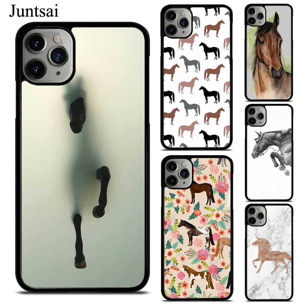 Horse Pony Pattern Phone Case For iPhone 13 11 12 Pro Max mini XS Max XR X SE 2020 6S 7 8 Plus Back Cover