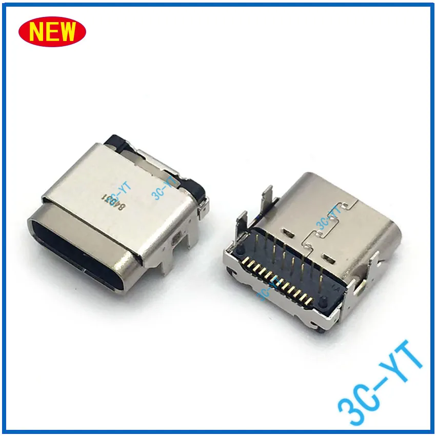 1-10PCS NEW USB Type C Type-C DC Power Jack Port Charger Connector For DELL Precision 5520 USB-3.1 24Pin DX07S024XJ1R1100