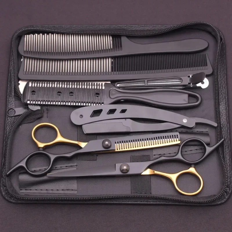 6.0'' Inches Hair Scissors Professional Cutting Shears Thinning Hairdressing Haircut Set Salon Barber & Home Japanese Steel 1001