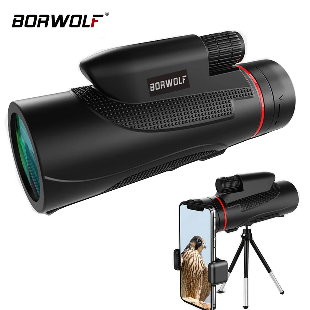 

Borwolf 16X50 Monoculars BAK4 Prism FMC Optical Lens High Power Hunting Birdwatching Telescope waterproof night vision