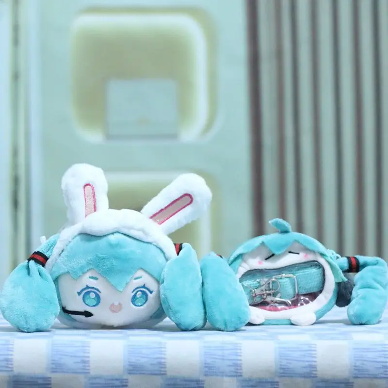 2024 New 15cm Cute Hatsune Miku Future Doll Zero Wallet Pendant Plush Toy Doll Bag Pendant Key Chain Doll Christmas Gift Toys