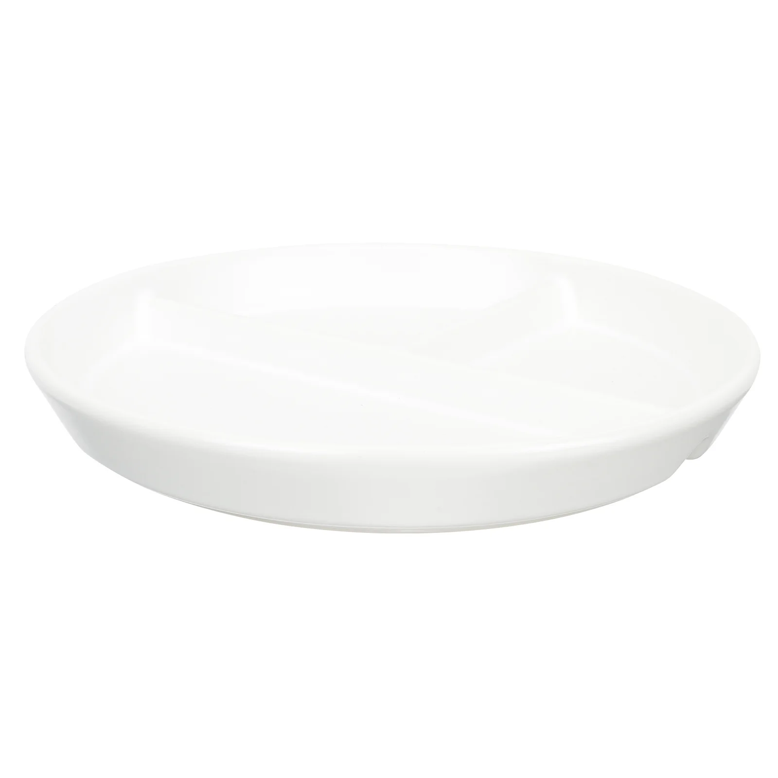 

Ceramic Food Plate 3-Compartment Divided Food Plate Snack Dessert Breakfast Canteen Serving Dish Ceramic Snack Dish