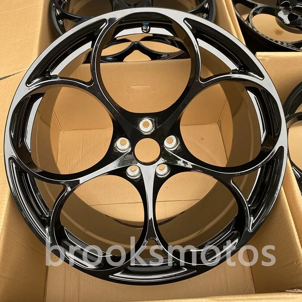 20" STAGGERED GLOSS BLACK STYLE FORGED WHEELS RIMS FIT 2013+ PORSCHE CAYMAN 981