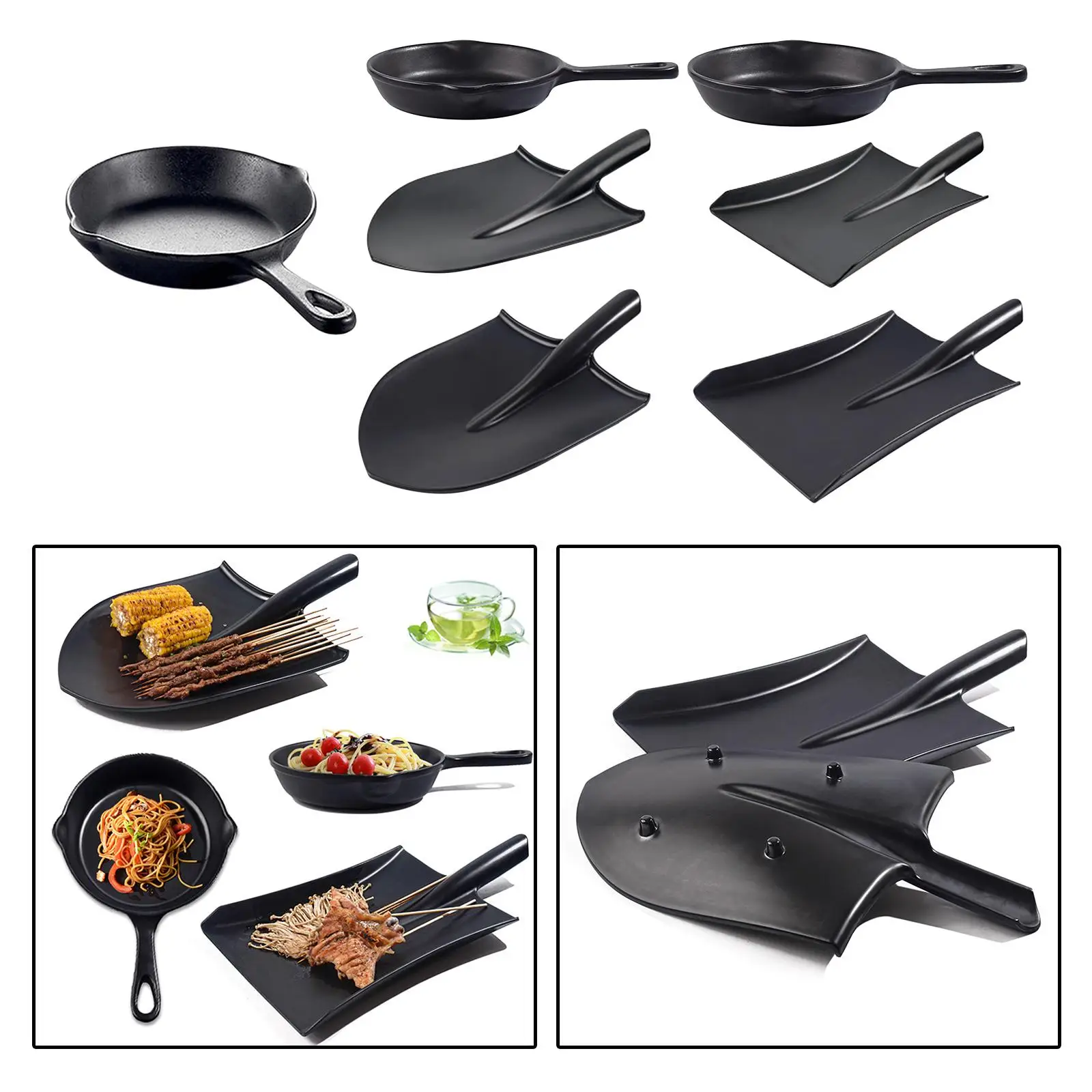 Dish Tableware Plate Imitation Porcelain Shovels Tableware Plate Platter Bowl
