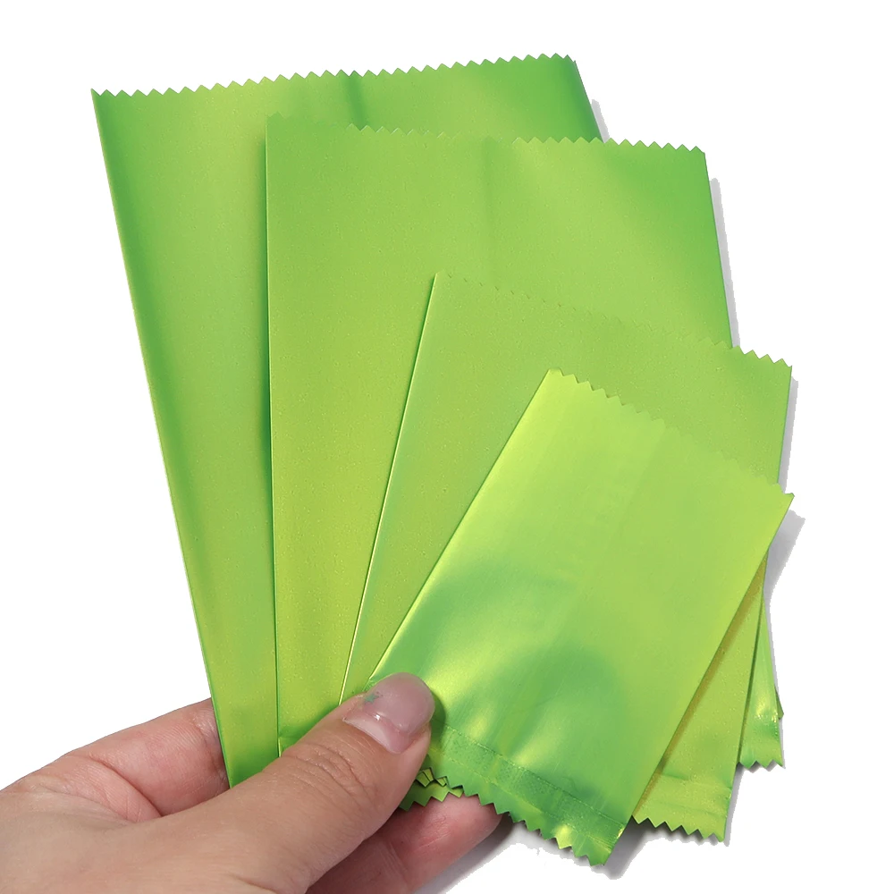 100 Stück/Lot Aluminiumfolienbeutel Rosa Grün Dicke Undurchsichtige Blindbags Süßigkeiten Backwaren Snack-Verpackungsbeutel für DIY Party Geschenkverpackung – Detail 5