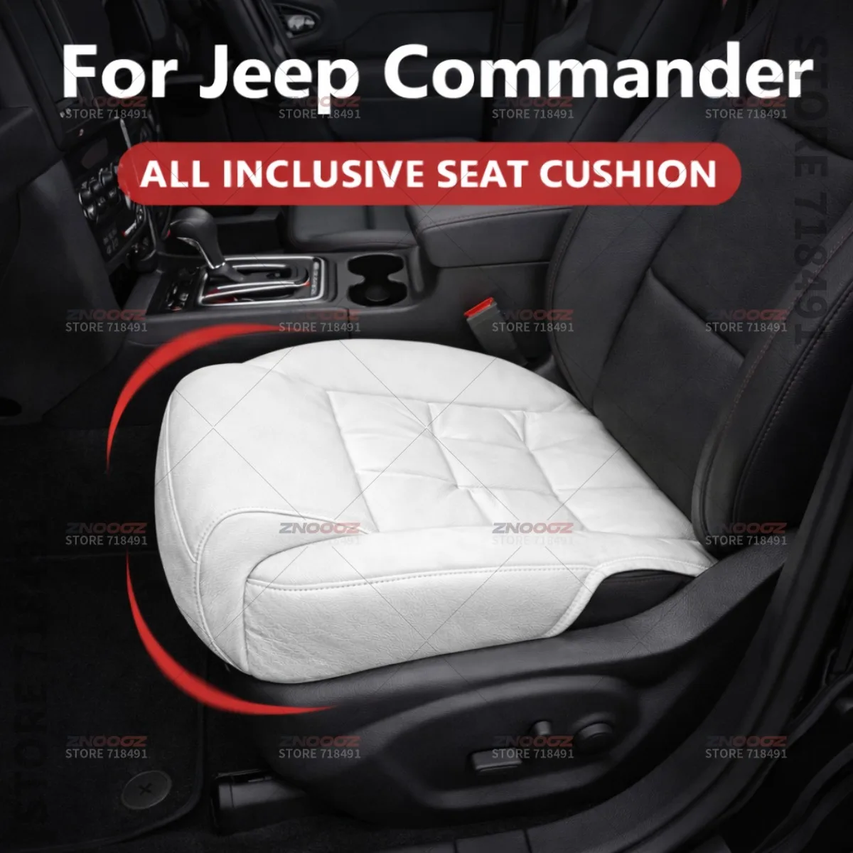 Car Seat Leg Support Extension Seat Cover Memory Foam Extender Cushion Interior Accessories For Jeep Commander