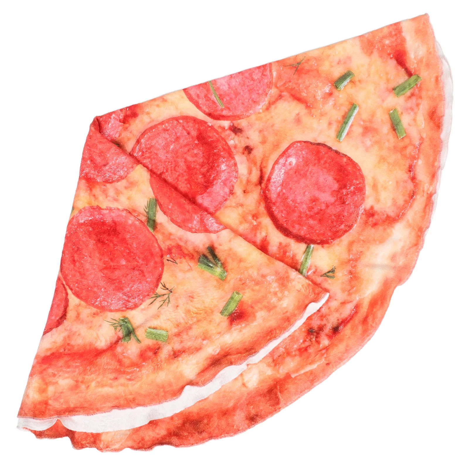 

Funny Pizza Blanket Soft Fabric Novelty Throw Blanket for Picnics Home Use Comfortable Cozy Multifunctional Design