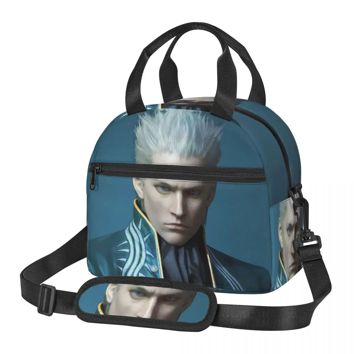 Vergil From The Devil May Cry Series Lunch Bags Bento Box Lunch Tote Resuable Picnic Bags Thermal Bag for Woman Student Office