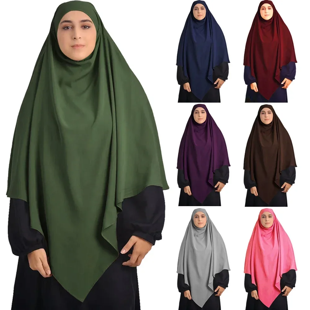 

Long Khimar Hijab Scarf Wrap Gowns Prayer Garment Khimar for Women Muslim Abaya Hijabs Niqab Ramadan Islamic Clothing Headscarf