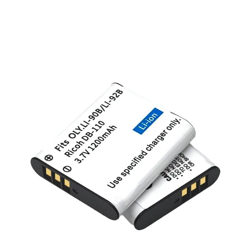 3.7V 1200mAh For Ricoh GRⅢ G900 WG-6 GR3 GRⅢ X GR3X TG6 TG5 SH3 New Li-90B/LI92B DB-110 Camera Battery